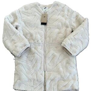 Nike Sportswear Women's Sherpa Loose High-Pile Jacket Therma-Fit Oversized M,NEW